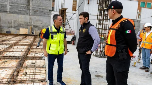 Revisa Samuel construcción del Cuartel General para Fuerza Civil