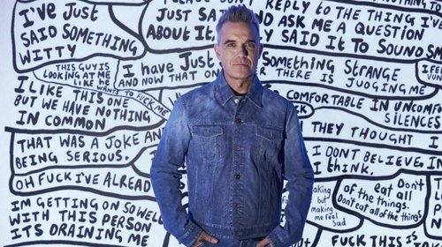 Robbie Williams muestra su talento ahora en el lienzo