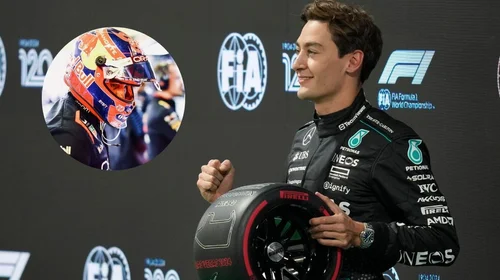 Russell lidera en GP Las Vegas; 'Checo' queda eliminado en la Q1