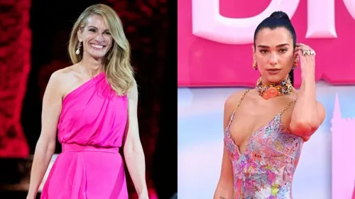 Dua Lipa y Julia Roberts, en ceremonia del Salón de la Fama 