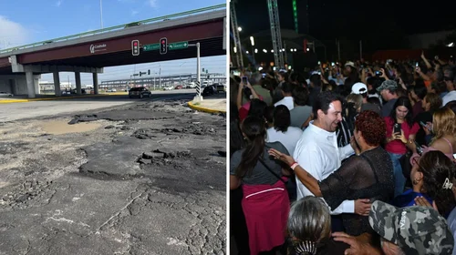 Saltillo, destrozado por lluvias… y el alcalde, ¡bailando!