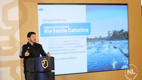 Busca gobierno 'revivir' río Santa Catarina con agua tratada