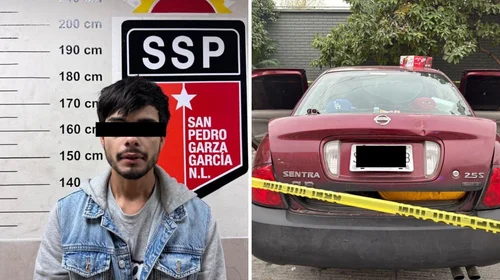 Roba celular en Vasconcelos; lo detienen con auto robado