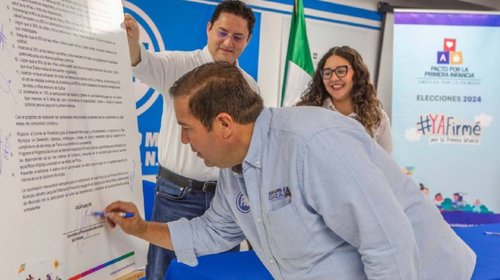 Se compromete José Luis Garza con la primera infancia