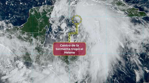 Se forma tormenta tropical Helene cerca de Quintana Roo