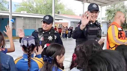 Se hizo el Clásico entre policías y estudiantes en Guadalupe