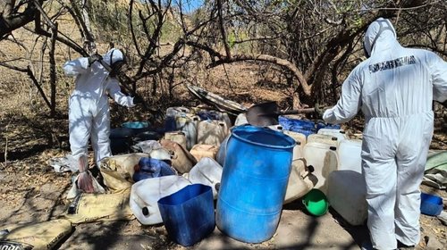 Desmantela Marina laboratorio de metanfetamina en Sinaloa