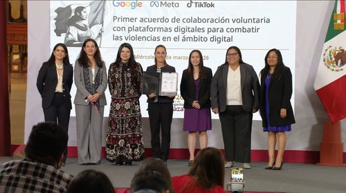 México pacta con Google, Meta y TikTok combatir violencia digital