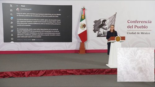 Asegura Presidencia transparencia en colecta para Cuba
