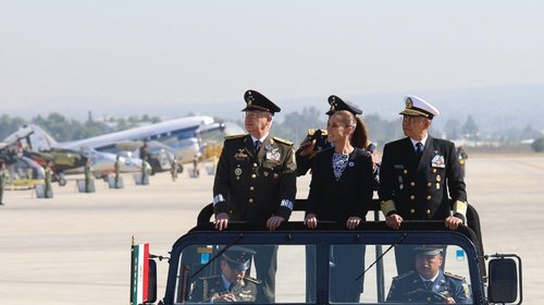 Presidencia conmemora 111° aniversario de Fuerza Aérea Mexicana 