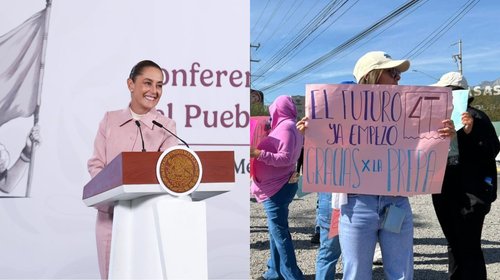 Agradece Sheinbaum cálido recibimiento en García, NL