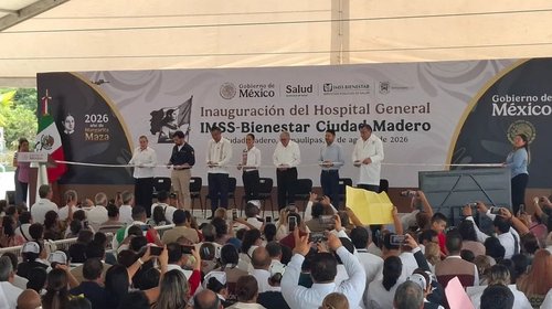 Sheinbaum inaugura Hospital General IMSS Bienestar Ciudad Madero