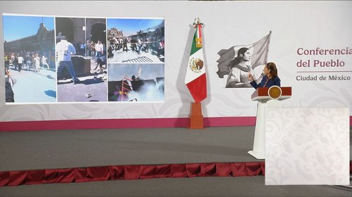Acusa Sheinbaum golpeteo político en marcha del 15 de noviembre