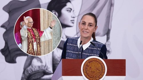Sheinbaum reitera apoyo a Papa León XIV tras conflicto con Trump