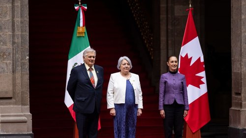 Sheinbaum se reúne con Mary Simon, gobernadora general de Canadá