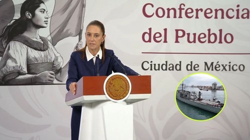 Hoy parte otro buque con ayuda humanitaria a Cuba: Sheinbaum