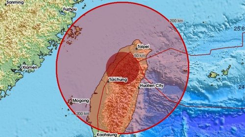 Terremoto de 7.0 sacude Taiwán y alerta a más de 20 ciudades