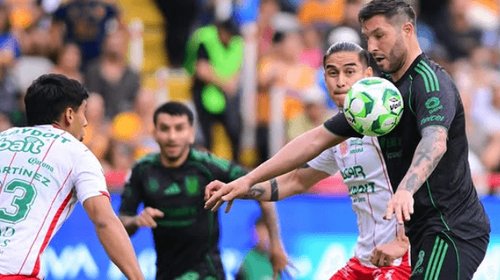 Tigres rescata empate ante Necaxa y peligra pase a liguilla