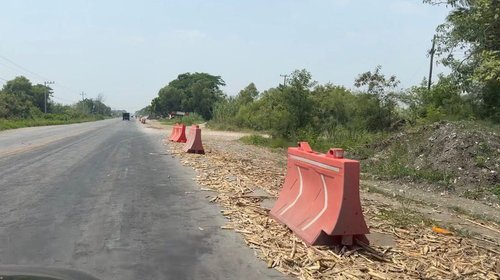 Pausan trabajos de conexión con la autopista Mante-Ocampo-Tula