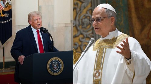 Trump acusa al papa León XIV de avalar armas nucleares para Irán