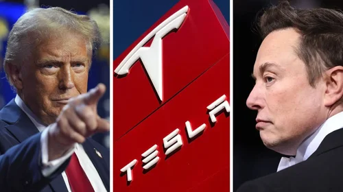 Tesla cae 14% tras amenazas de Trump contra Elon Musk