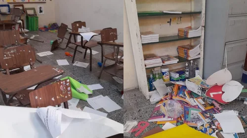 Vandalizan primaria Adolfo Prieto en Monterrey