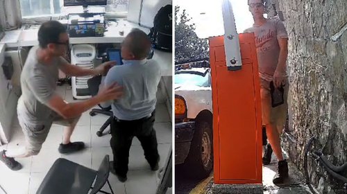 Vecino prepotente golpea a guardias en Olinalá, en San Pedro