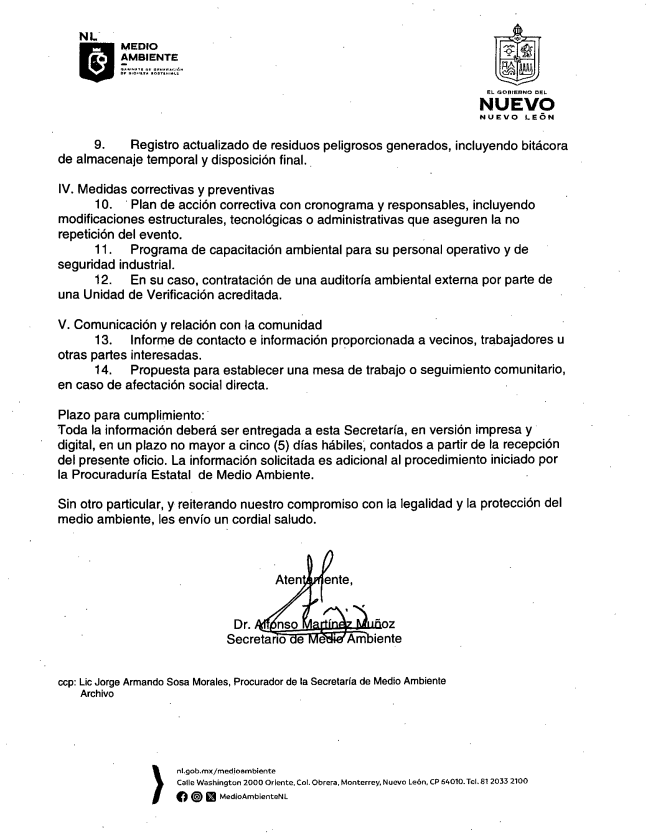 ternium-derrame-NL-contaminación