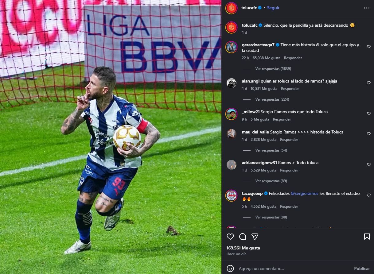toluca se burla de rayados tras eliminación sergio ramos.JPG